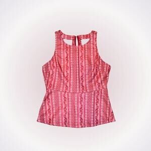 Francescas Lace Lattice Back Sleeveless Blouse | Sz S, NWT